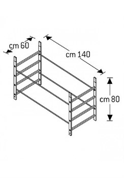 Секция вышки-туры Faraone Pontal 2000, 1,5 м PONTAL2 - фото 124777