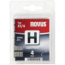 Тонкие супертвердые скобы для степлера Novus тип 37 H 37/4S 2000 шт - фото 126801