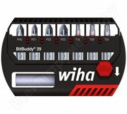 Набор бит  wihBitBuddy MaxxTor 29, биты PH, PZ, Torx, 8 шт 36922 - фото 145781