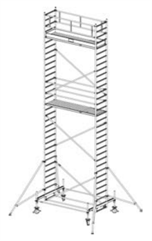 Алюминиевая вышка-тура Krause Stabilo 100 9,4м 741103 - фото 157220