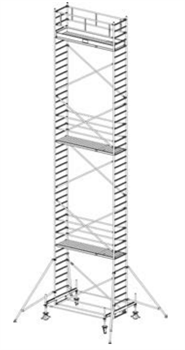 Алюминиевая вышка-тура Krause Stabilo 100 12,4м 751263 - фото 157234