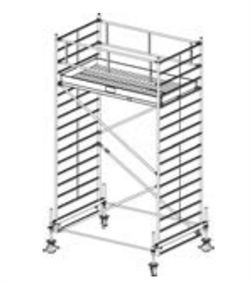 Алюминиевая вышка-тура Krause Stabilo 500 5,4м 745064 - фото 157247