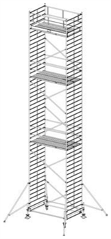 Алюминиевая вышка-тура Krause Stabilo 500 13,4м 745149 - фото 157255