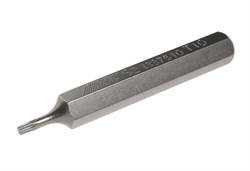 Удлиненная бита-звездочка Torx Т10х75мм 10мм S2 JTC-1337510 - фото 166521