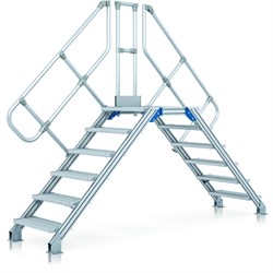 Стационарный переход Zarges с наклоном 45°, 6 ступеней 40355935 - фото 278021