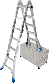 Шарнирная телескопическая лестница Krause Stabilo 4х5 133960 (123572) - фото 320307
