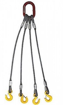 Строп канатный TOR 4СК г/п 10,0 т 4,0 м на концах петли без коушей, шт - фото 353353