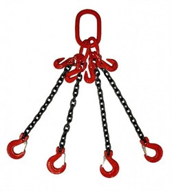 Строп цепной TOR 4СЦ г/п 2,36 т 12,5 м с укорачивающими крюками, шт - фото 358836