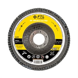 Лепестковый круг для шлифования по нержавеющей стали FoxWeld FTL Ergo 27 125 х 22,2 мм P80 - фото 363035