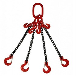 Строп цепной TOR 4СЦ г/п 6,4 т 5,0 м с укорачивающими крюками (звено NOR025)