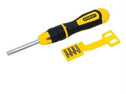 Отвертка DynaGrip ревер.+ 10 бит Stanley 0-68-010