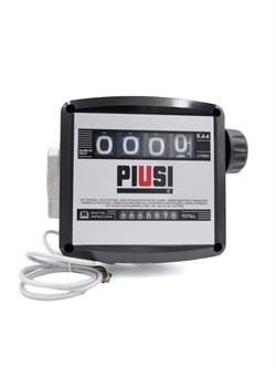 Счетчик PIUSI K44/PULSER 00056500A для дизельного топлива, 20-120 л/мин, 4-х разрядный механический, с импульсным выходом - фото 690440