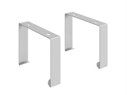 Комплект кронштейнов кабель-канала ПРАКТИК (2 шт) серый S37499000002 - фото 709607