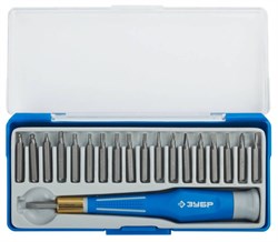 Отвертка с набором бит ЗУБР Эксперт 20шт 25622-H20 - фото 86412