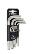 Набор угловых шестигранных ключей Witte 9 шт 45021