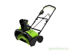 Снегоуборщик бесщеточный аккумуляторный GREENWORKS 60V GD60PST с АКБ 5Ач и ЗУ Greenworks 2602907UG