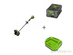 Комплект: Аккумуляторная снегоуборочная лопата Greenworks GD60SS2 + Аккумулятор G60B5 60V + Зарядное устройство G60C Greenworks 2603207UG
