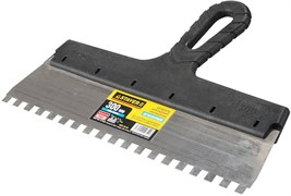 Зубчатый шпатель Stayer "PROFESSIONAL" нержавеющий 300мм 8х8 1009-30-08