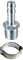 Переходник Fubag 1/2"М на елочку 10мм с обжимным кольцом 10x15мм - фото 128312