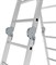 Алюминиевая лестница трансформер Новая Высота NV 332 4х4 3320404 - фото 273738