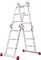 Алюминиевая лестница трансформер Новая Высота NV 333 4х3 с помостом 3330403 - фото 273772