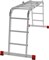 Алюминиевая лестница трансформер Новая Высота 4х4 604404 - фото 273837