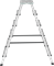Двухсторонняя алюминиевая стремянка Новая Высота NV2120 5 ступеней 2120205 - фото 292321