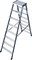 Двухсторонняя анодированная стремянка Krause SePro D 2х8 125859 - фото 318755