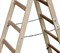 Двухсторонняя деревянная стремянка Krause 2х6 170088 - фото 319594