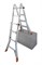 Шарнирная телескопическая стремянка Krause TeleMatic 4х4 129956 (122315) - фото 320257