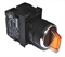 Переключатель EMAS 2-0-1 с подсветкой светодиод 12-30V AC/DC, с фиксацией в 1 положении, желтый 2НО B181SL31S - фото 323210