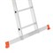 Алюминиевая трехсекционная лестница Sarayli 3x15 ступеней 4315 - фото 350573