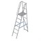 Алюминиевая лестница-платформа Мегал фиксированной высоты с шипами ЛПФВА Н=1,0-1 - фото 377198