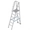 Алюминиевая лестница-платформа Мегал фиксированной высоты передвижная ЛПФВА Н=1,8-3 - фото 377261
