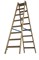 Деревянная стремянка Krause Stabilo 2х8 перекладин 170286 - фото 386133