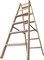 Деревянная стремянка Krause Stabilo со ступенями и перекладинами 2х6 818331 - фото 386180