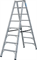 Двухсторонняя стремянка Krause STABILO 2x8 ступеней 225 кг - фото 409973