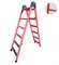 Лестница стеклопластиковая приставная, трансформируемая в стремянку Оникс ЛСПТС-2х2,5А с абразивным покрытием ступеней - фото 419810