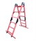 Лестница стеклопластиковая, трансформируемая в стремянку-подмость Оникс ЛСПТС-4х1,5-1,0П - фото 419842