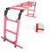 Лестница стеклопластиковая, трансформируемая в стремянку-подмость Оникс ЛСПТС-4х1,5-1,0П-А с абразивным покрытием ступеней - фото 419847
