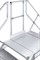 Переход Krause 827531 с платформой 625 мм 2x7 ступеней 45° алюминиевый, передвижной - фото 692588