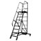 Лестница с платформой Мегал компактная ЛСПК-2,35+40 кг - фото 98386