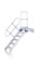 Алюминиевый трап с платформой Zarges Z600 стационарный, 800мм 7 ступеней 45° 40159446 - фото 99315